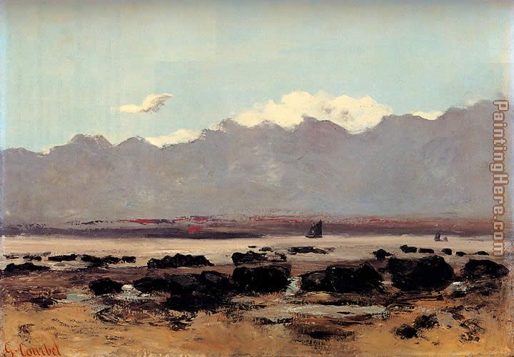 Seascape Near Trouville painting - Gustave Courbet Seascape Near Trouville art painting